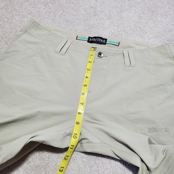 MARMOT Mazot Convertible Pants Zip Off Shorts Capris Hiking Beige Women 10 x 32" - Picture 13 of 16